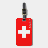 Zwitserse Bagagelabels, patriottische Zwitserse vl Bagagelabel (Voorkant verticaal)