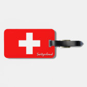 Zwitserse Bagagelabels, patriottische Zwitserse vl Bagagelabel (Achterkant horizontaal)