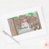 Zwitserse bergstad cartoon tekenen stickers (Envelop)