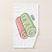 Zwitserse cartoon voor rolkoeken bad handdoek (Handdoek)