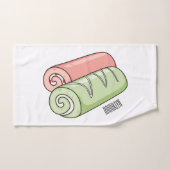 Zwitserse cartoon voor rolkoeken bad handdoek (Handdoek)
