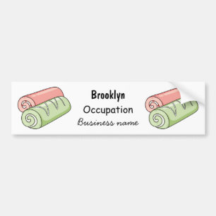 Zwitserse cartoon voor rolkoeken bumpersticker
