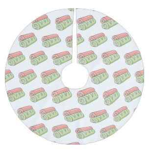 Zwitserse cartoon voor rolkoeken kerstboom rok