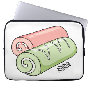 Zwitserse cartoon voor rolkoeken laptop sleeve