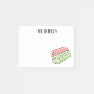 Zwitserse cartoon voor rolkoeken post-it® notes
