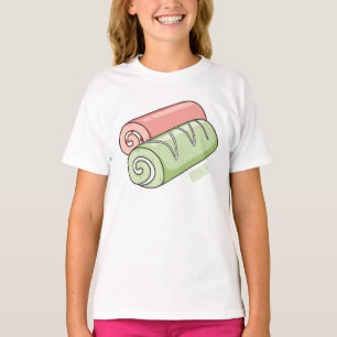 Zwitserse cartoon voor rolkoeken t-shirt