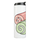 Zwitserse cartoon voor rolkoeken thermosbeker (Gedraaid links)