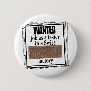 Zwitserse chocolade ronde button 5,7 cm