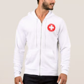 Zwitserse Cross Svizzera Cirkelvorm Hoodie (Voorkant)