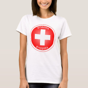 Zwitserse Cross Svizzera Cirkelvorm T-shirt