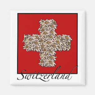Zwitserse Edelweiss Cross Magneet