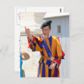 Zwitserse Garde Briefkaart (Voorkant / Achterkant)