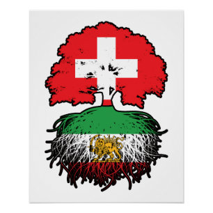 Zwitserse Gekweekte Iraanse Wortels Leeuw en Zon Perfect Poster