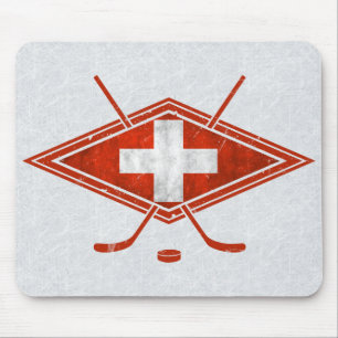 Zwitserse ijshockey Flag Zwitserland Muismat