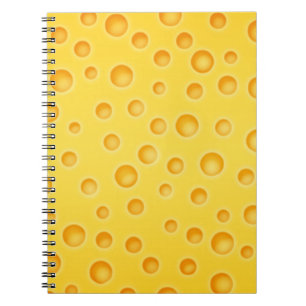 Zwitserse Kaas Cheesy Textuurpatroon Notitieboek