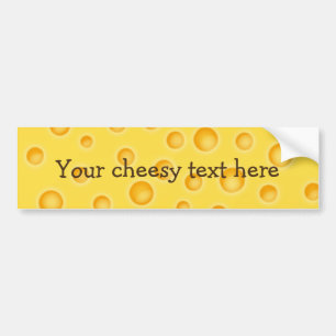 Zwitserse Kaas Kaasachtige Textuur Patroon Bumpersticker