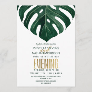 Zwitserse kaas Leaf String Lights Lace Gold Evenin Kaart
