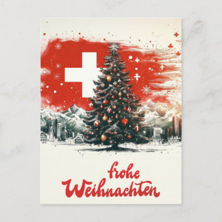 ZWITSERSE kerst Briefkaart