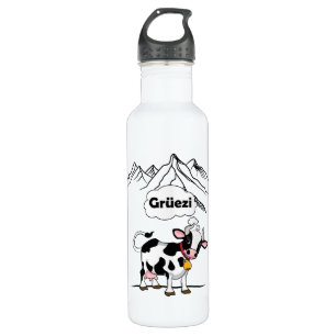 Zwitserse Koe - Grüezi - Zwitserland reizen Waterfles