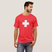 Zwitserse Kruis Plus T-shirt (Voorkant volledig)