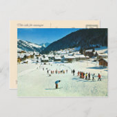  Zwitserse Morgins, Ecole de Ski Briefkaart (Voorkant / Achterkant)