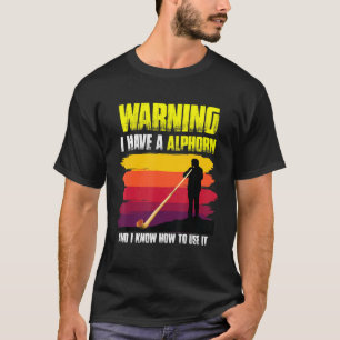 Zwitserse muzikant met Alphorn Music-instrument Sw T-shirt