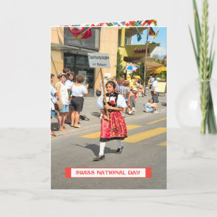 Zwitserse nationale feestdag groeten kaart