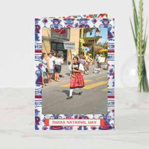 Zwitserse nationale feestdag groeten kaart