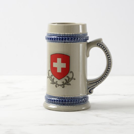 Zwitserse Scroll Stein Bierpul (Rechts)