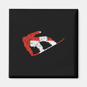 Zwitserse Snowboarder Zwitserland Vlag Cool Snowbo Magneet