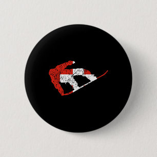 Zwitserse Snowboarder Zwitserland Vlag Cool Snowbo Ronde Button 5,7 Cm