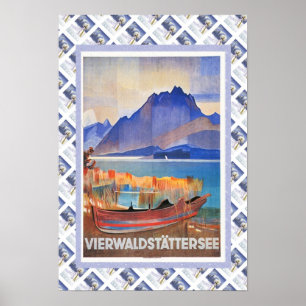  Zwitserse spoorweg Vierwaldstattersee Poster