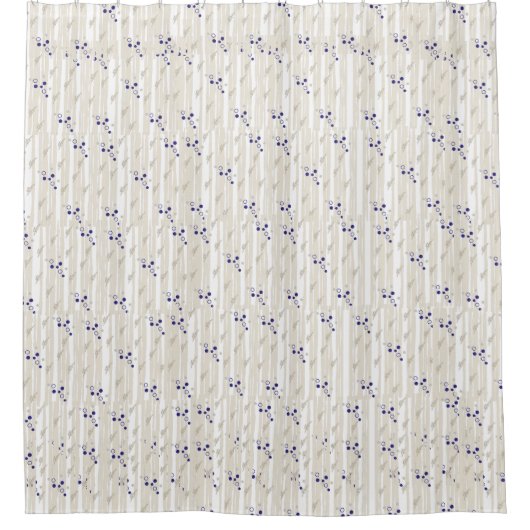 Zwitserse stip boven grijs douchegordijn (Voorkant)