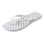 Zwitserse Stippen in het wit | Sandalen Teenslippers (Schuin)