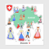 Zwitserse straling sticker (Vel)