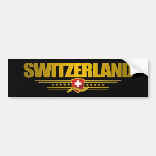 "Zwitserse trots" Bumpersticker (Voorkant)