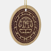 Zwitserse versiering uitsnijden keramisch ornament (Rechts)