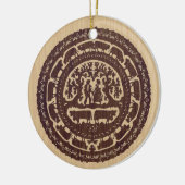 Zwitserse versiering uitsnijden keramisch ornament (Links)