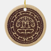 Zwitserse versiering uitsnijden keramisch ornament (Achterkant)