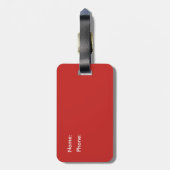 Zwitserse vlag bagagelabel (Achterkant verticaal)