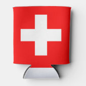 Zwitserse vlag blikjeskoeler (Voorkant)