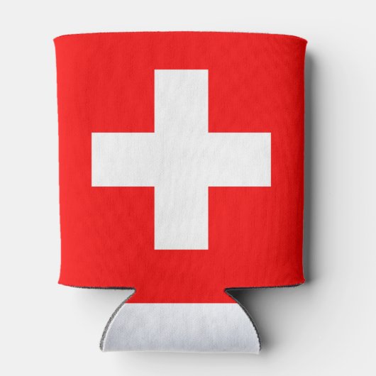 Zwitserse vlag blikjeskoeler (Achterkant)