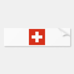 Zwitserse vlag bumpersticker