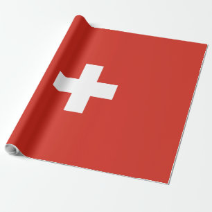 Zwitserse vlag cadeaupapier