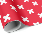 Zwitserse vlag cadeaupapier (Rol Hoek)