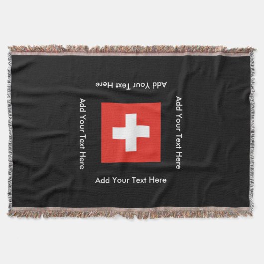 Zwitserse vlag deken (Voorkant)
