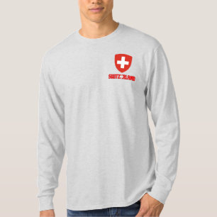 ZWITSERSE Vlag en wapenschild T-shirt