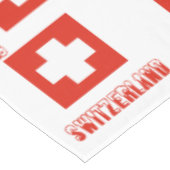 Zwitserse vlag en Zwitserland Tafelkleed (Gekanteld)