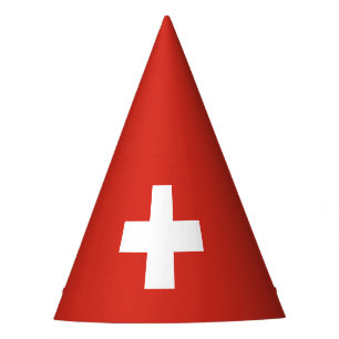 Zwitserse vlag feesthoedjes