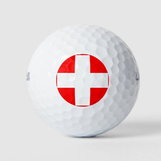 zwitserse vlag golfballen (Voorkant)